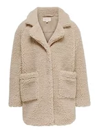Kurtki i płaszcze dla dziewczynek - ONLY Dziewczęcy płaszcz Only Girl Sherpa 158cuban kurtka piaskowa, Cuban Sandand, 158 EU, Cuban Sand, 158 cm - miniaturka - grafika 1