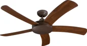 Wentylatory sufitowe - Wentylator sufitowy z pilotem Falcetto 132 cm Brązowy - miniaturka - grafika 1