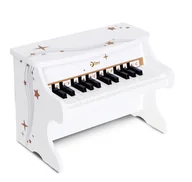 Instrumenty muzyczne dla dzieci - Classic World Pianino Białe CW40536 - miniaturka - grafika 1
