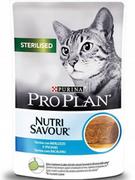 Mokra karma dla kotów - Purina Pro Plan Cat Sterilised dorsz saszetka 85g - miniaturka - grafika 1