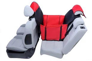 Kardiff Kardimata Mini Activ brązowo-zielona dla psa 160x70cm mata na połowę kanapy z ochraniaczami na zagłówki KARMINIBZ - Akcesoria motoryzacyjne - miniaturka - grafika 2