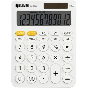 Kalkulator ELEVEN RK-2311WH Zasilanie bateryjno-słoneczne, 4 pamięci - Kalkulatory - miniaturka - grafika 1