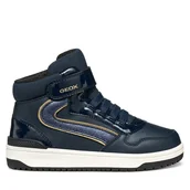 Buty dla dziewczynek - Sneakersy Geox J Washiba J56HXA 05402 C4256 D Granatowy - miniaturka - grafika 1