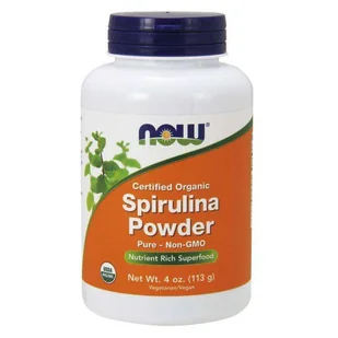Now Foods Suplement prozdrowotny Spirulina Powder 113g - Witaminy i minerały dla sportowców - miniaturka - grafika 2