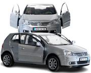 Samochody i pojazdy dla dzieci - Autko Resorak VOLKSWAGEN GOLF V samochodziki metalowe kolekcjonerskie auto 1:34 - miniaturka - grafika 1
