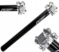 Siodełka rowerowe i akcesoria - Accent Wspornik siodła SP-408 czarny / Długość: 350 mm / Średnica: 31,8 - miniaturka - grafika 1
