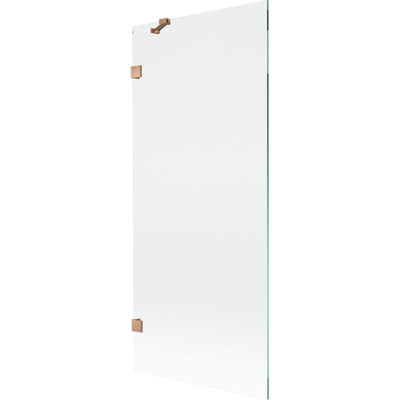 Mexen Lunar parawan nawannowy 1-skrzydłowy 80 x 150 cm, transparent, miedź szczotkowana - 897-080-000-65-00
