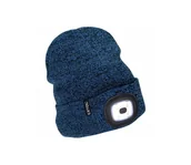 Latarki - Extol -Czapka z czołówką i ładowaniem USB 300 mAh niebieski roz. UNI - miniaturka - grafika 1