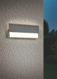 Trio MARIZA 247060142 kinkiet zewnętrzny LED 10W IP65 antracyt światło góra dół odbite - Lampy ogrodowe - miniaturka - grafika 1