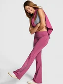 Legginsy - Legginsy All-Day Cotton z podwijanym pasem i rozszerzaną nogawką - miniaturka - grafika 1