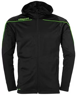 uhlsport Kurtka dziecięca Stream 22 Track Hood Jacket unisex czarny czarny/zielony fluorescencyjny 152 - Kurtki i płaszcze dla chłopców - miniaturka - grafika 1