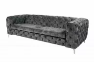 Sofy i kanapy - Invicta Sofa New Barok ciemny szary Invicta 41134 - miniaturka - grafika 1