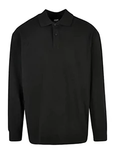 Urban Classics Męska koszulka polo z długim rękawem, czarna, XXL, czarny, XXL - Koszulki męskie - miniaturka - grafika 1