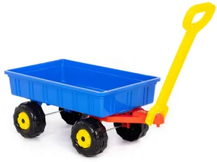 Duży wózek, taczka wczasowa, przyczepka do ciągnięcia - Zabawki do piasku - miniaturka - grafika 1