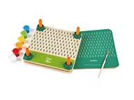 Zabawki kreatywne - Hape E5574 Flower Press Art DIY Kit, Made From Bamboo, Arts and Craft Outdoor Toys - miniaturka - grafika 1