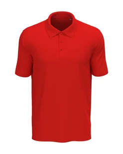 Koszulka męska polo T-shirt bawełniany Stedman ST9060 DUŻY ROZMIAR Red 4XL - Koszulki męskie - miniaturka - grafika 1