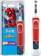 Szczoteczki do zębów dla dzieci - Szczoteczka Oral-B Vitality Kids D100 Spider-Man Extra Soft 3+ Czerwona - miniaturka - grafika 1