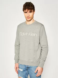 Calvin Klein Bluza Logo K10K104059 Szary Regular Fit L, XL, XXL - Bluzy męskie - miniaturka - grafika 1