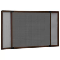 Moskitiery - VidaXL Lumarko Rozsuwana moskitiera okienna, brązowa, (100-193)x75 cm 149042 VidaXL - miniaturka - grafika 1