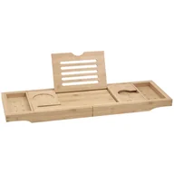 Półki łazienkowe - Mexen Bamboo półka na wanne 70-105 cm, bambus natural - miniaturka - grafika 1
