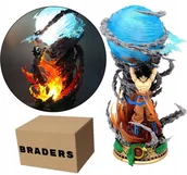 Figurki dla dzieci - Figurka LED 3D Dragon Ball - Son Goku Anime 25cm Dekoracja Świecąca Braders - miniaturka - grafika 1