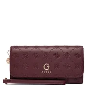 Portfele - Duży Portfel Damski Guess PW7546 P5461 Bordowy - miniaturka - grafika 1