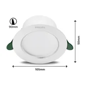 Oprawy, klosze i abażury - Philips Diamond Cut LED spot 10.5cm 400lm/2.2W 840 - miniaturka - grafika 1