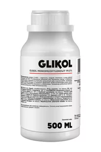 GLIKOL MONOPROPYLENOWY 99,5% PG UNIWERSALNE ZASTOSOWANIE 500ML - Dezynfekcja - miniaturka - grafika 1