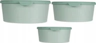 Akcesoria do karmienia - Excellent Houseware Pojemniki na żywność okrągłe z tworzywa sztucznego, 3 sztuki o różnej wielkości - miniaturka - grafika 1