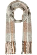 Apaszki i szaliki damskie - Szalik damski Only Jenna Life Check Brush w kratę frędzle - miniaturka - grafika 1