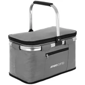 Torby podróżne - KOSZYK TURYSTYCZNY SKŁADANY TERMICZNY 24L SZARY - miniaturka - grafika 1