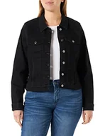 Kurtki damskie - VERO MODA CURVE Vmruna Ls Slim DNM Jck Mix Ga Cur Noos kurtka damska, czarny, 50 - miniaturka - grafika 1
