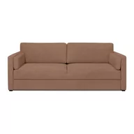 Sofy i kanapy - Brązowa sofa rozkładana 218 cm Resmo – Scandic - miniaturka - grafika 1