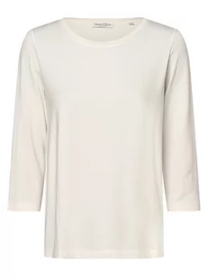 Marc O'Polo - Damska koszulka z długim rękawem, biały - Bluzki damskie - miniaturka - grafika 1
