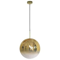 Lampy sufitowe - Light Prestige Palla LP-2844/1P GD lampa wisząca zwis 1x40W E27 złota / transparentna - miniaturka - grafika 1