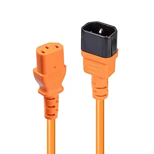 Lindy Kabel zasilający IEC Verlngerung orange 2m 30475 - Kable komputerowe i do monitorów - miniaturka - grafika 1