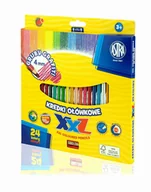 Przybory szkolne - ASTRA Kredki Astra Ołówkowe Hexagonalne 24 Kolory Grafit 4Mm - miniaturka - grafika 1
