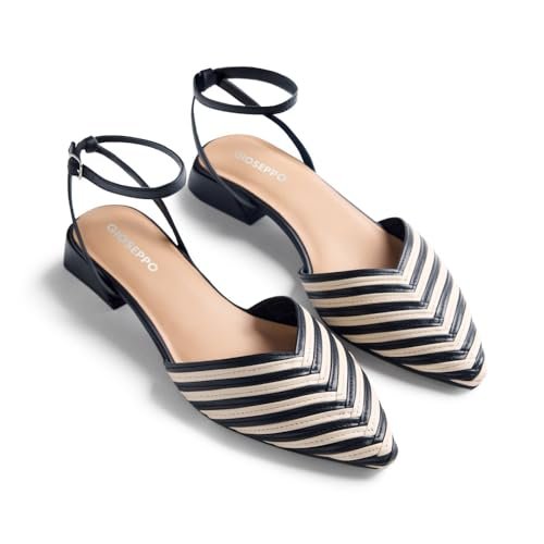 GIOSEPPO Clawson, damski pasek w kształcie litery T, Off-White, 41 EU