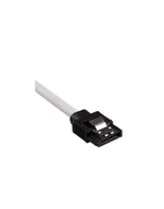 Akcesoria do komputerów stacjonarnych - CORSAIR Premium Sleeved SATA Data Cable Set with Straight Connectors White 60cm - miniaturka - grafika 1
