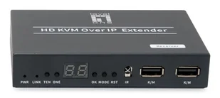 LevelOne HVE-6701R przedłużacz AV Amplituner Czarny - Kable - miniaturka - grafika 1