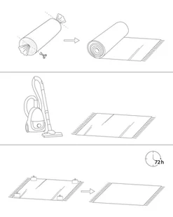 Dywan okrągły z juty ø 120 cm ciemnoniebieski KOYUNLU - Dywany - miniaturka - grafika 7
