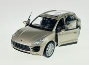 Samochody i pojazdy dla dzieci - Welly Porsche Macan Turbo Złoty 1:34 Samochód Nowy Metalowy Model - miniaturka - grafika 1