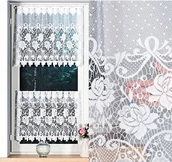 Firany - Demetria Firana Żakardowa Wzór 017480 Wys. 45Cm, Prosta W Kwiaty (Na Metry) - miniaturka - grafika 1