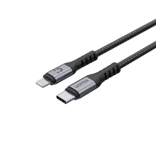 Unitek MFi Lightning 1.0m szary C14060GY - Kable komputerowe i do monitorów - miniaturka - grafika 1