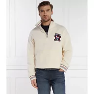 Bluzy męskie - Tommy Hilfiger Bluza MONOGRAM TIPPED 1/4 ZIP | Oversize fit - miniaturka - grafika 1
