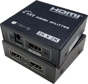 Techly Techly Splitter HDMI 1x2 4K*30Hz Aktywny Rozdzielacz HDMI - Rozgałęźniki - miniaturka - grafika 1