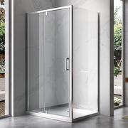 Kabiny prysznicowe - Hydrosan Kabina prysznicowa prostokątna drzwi uchylne 110x80 KZ06C - miniaturka - grafika 1
