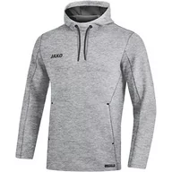 Bluzy męskie - JAKO JAKO Męska bluza z kapturem Premium Basics, szary, l 6729 - miniaturka - grafika 1