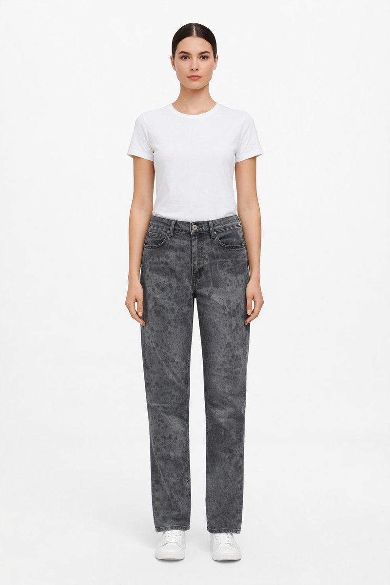 GUESS CASUAL PROSTE SPODNIE DAMSKIE W KOLORZE SZARYM 26/35 GGA