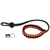 Torby fotograficzne i futerały - Genesis Gear Pasek nadgarstkowy paracord pomarańczowo czarny - miniaturka - grafika 1